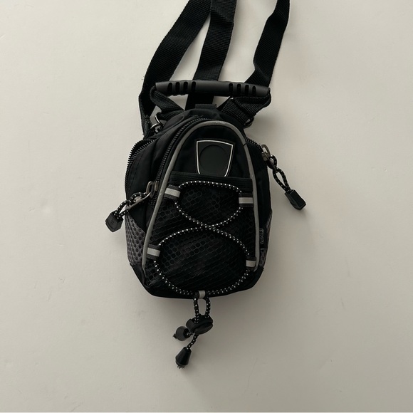Super Mini Black top handle crossbody shoulder bag Backpack - Picture 5 of 12
